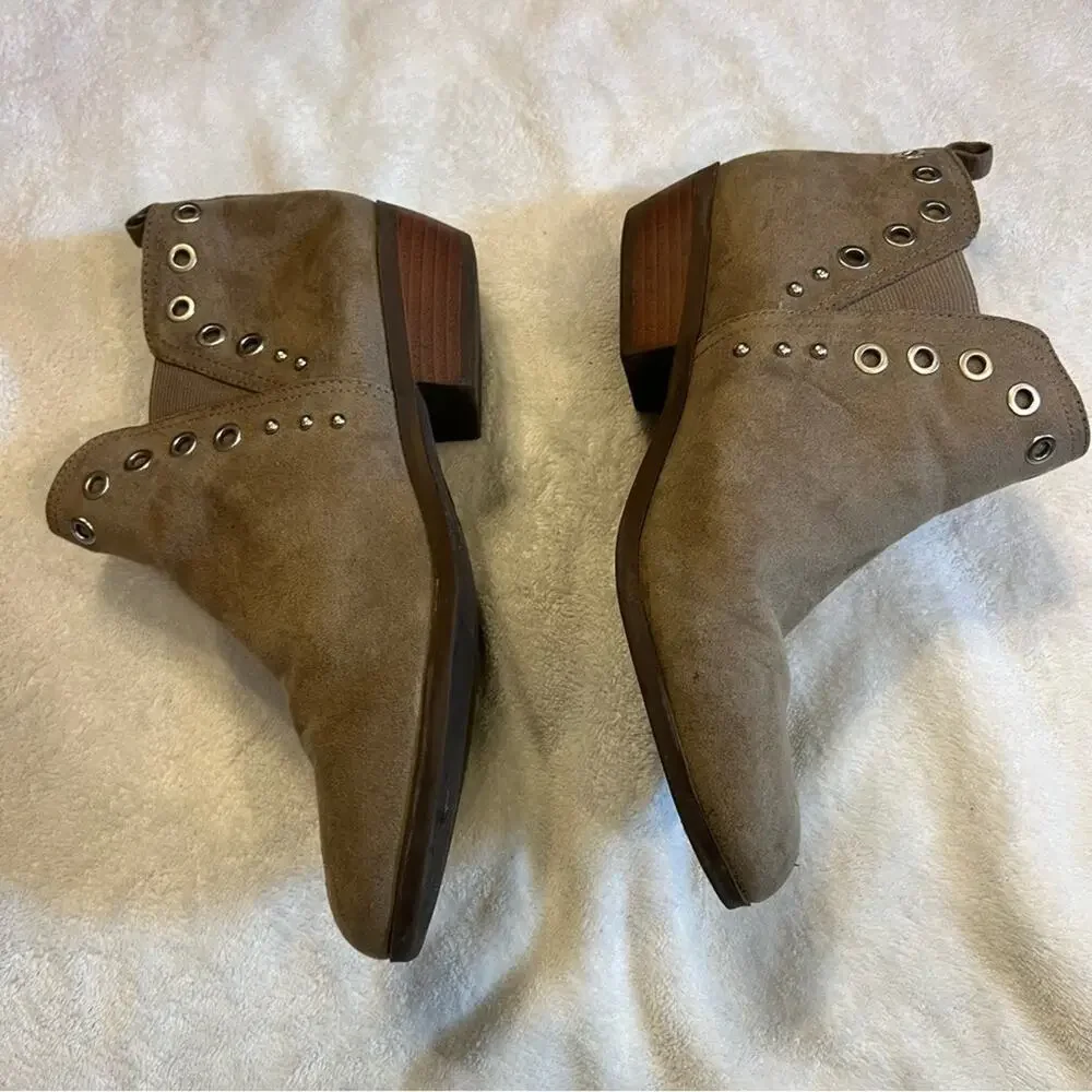 Circus by Sam Edelman Paula Logan Ankle Booties Big Girls Size 4 Faux Suede